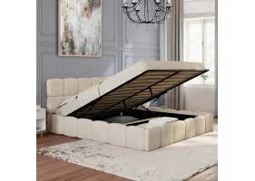 Lit coffre Bubble 160 x 200 cm velours