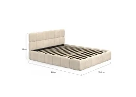 Lit coffre Bubble 160 x 200 cm velours