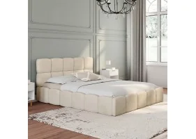 Lit coffre Bubble 140 x 190 cm velours