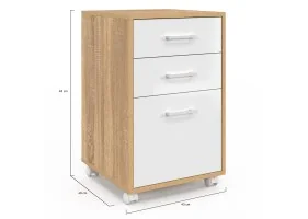 Caisson bureau Jon 3 tiroirs