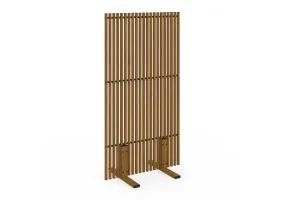 Paravent métal ajouré 150x80cm effet boi