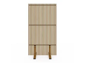 Paravent métal ajouré 150x80cm effet boi