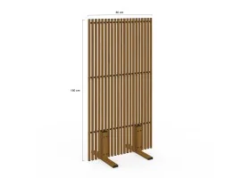 Paravent métal ajouré 150x80cm effet boi
