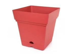 Pot de fleur carré 18cm +...