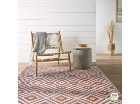 Tapis extérieur 180X280cm terracotta