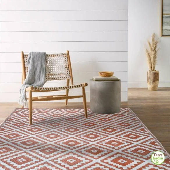 Tapis extérieur 180X280cm terracotta
