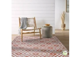 Tapis extérieur 180X280cm terracotta